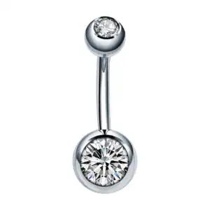 Piercing Buric Titan ASTM F136 cu Zirconiu