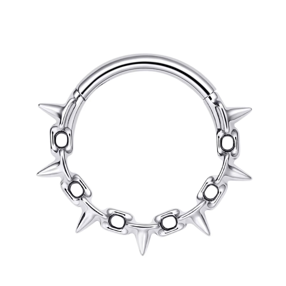 Piercing Titan ASTM F136 Circular Barbell cu Țepi Piercing Titan ASTM F136 Circular Barbell cu Țepi