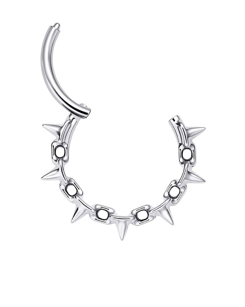 Piercing Titan ASTM F136 Circular Barbell cu Țepi