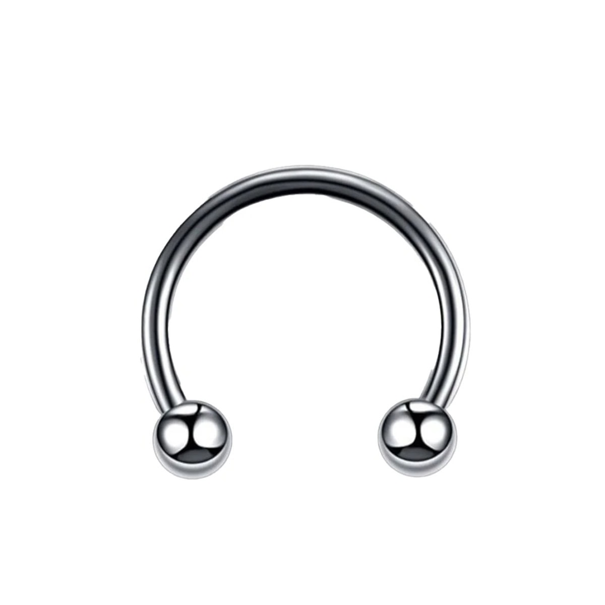 Piercing Circular Barbell 10mm cu Bile Titan F136 – Septum, Helix, Tragus Piercing Circular Barbell 10mm
