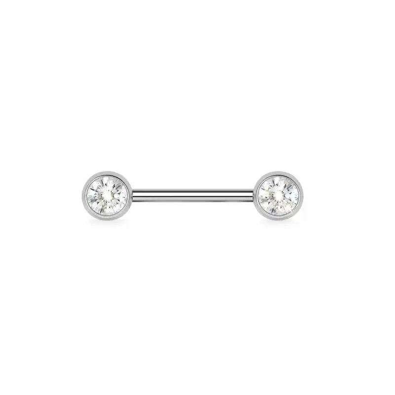Piercing de San cu Zirconii -Titan F136 YLLO Piercing de San cu Zirconii | Titan F136